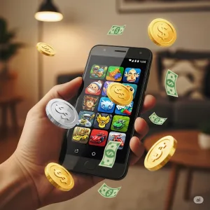Điện thoại Android kiếm tiền từ game mobile