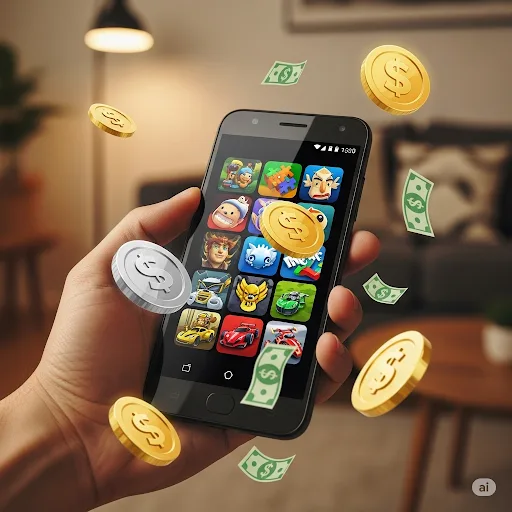Điện thoại Android kiếm tiền từ game mobile