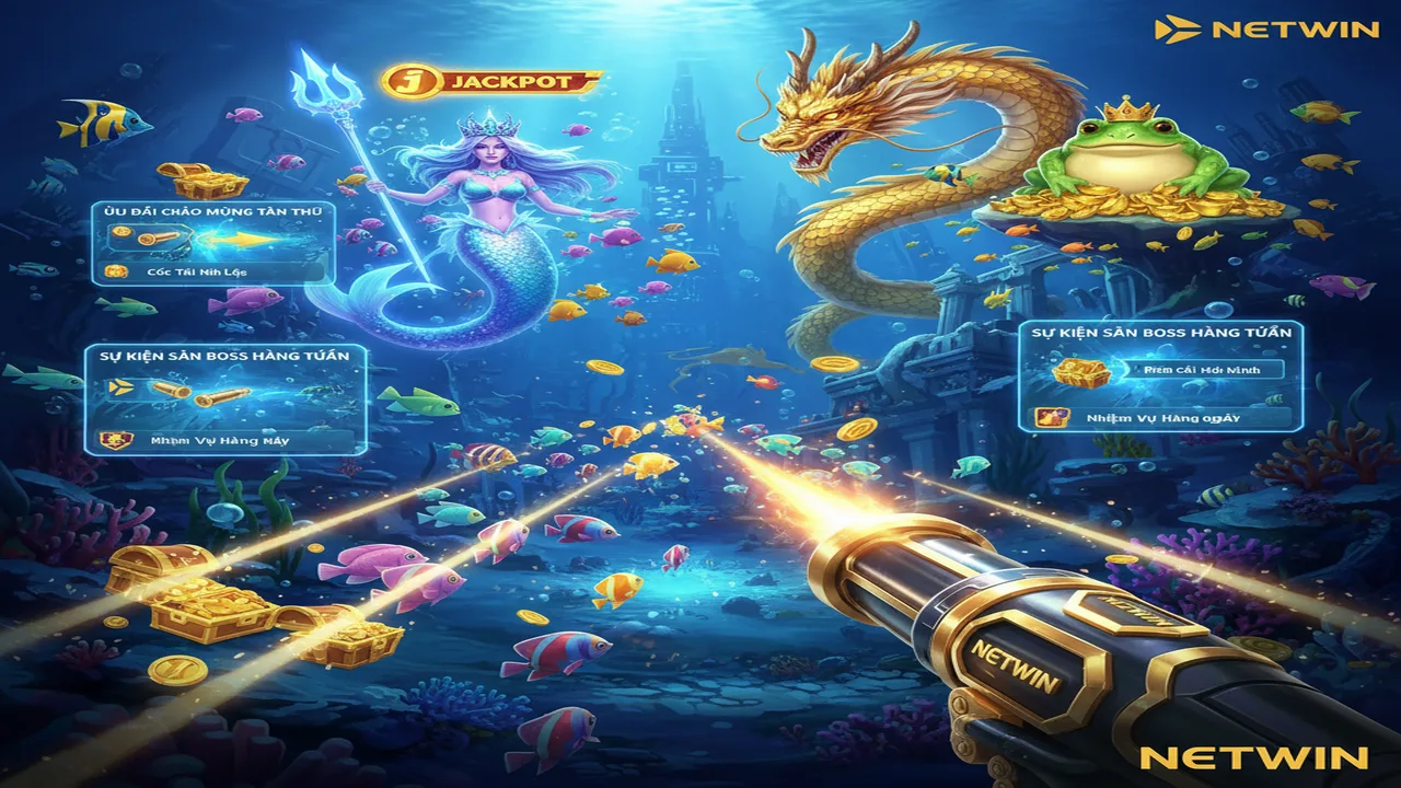 Ưu đãi đặc quyền dành cho sảnh Bắn Cá Online Netwin