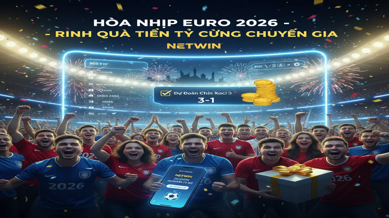 Dự đoán tỷ số Euro 2026 nhận quà cực lớn Netwin