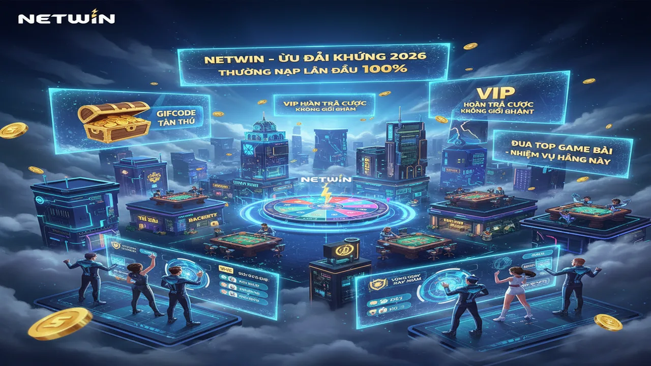 Top khuyến mãi game bài đổi thưởng mới nhất 2026 Netwin