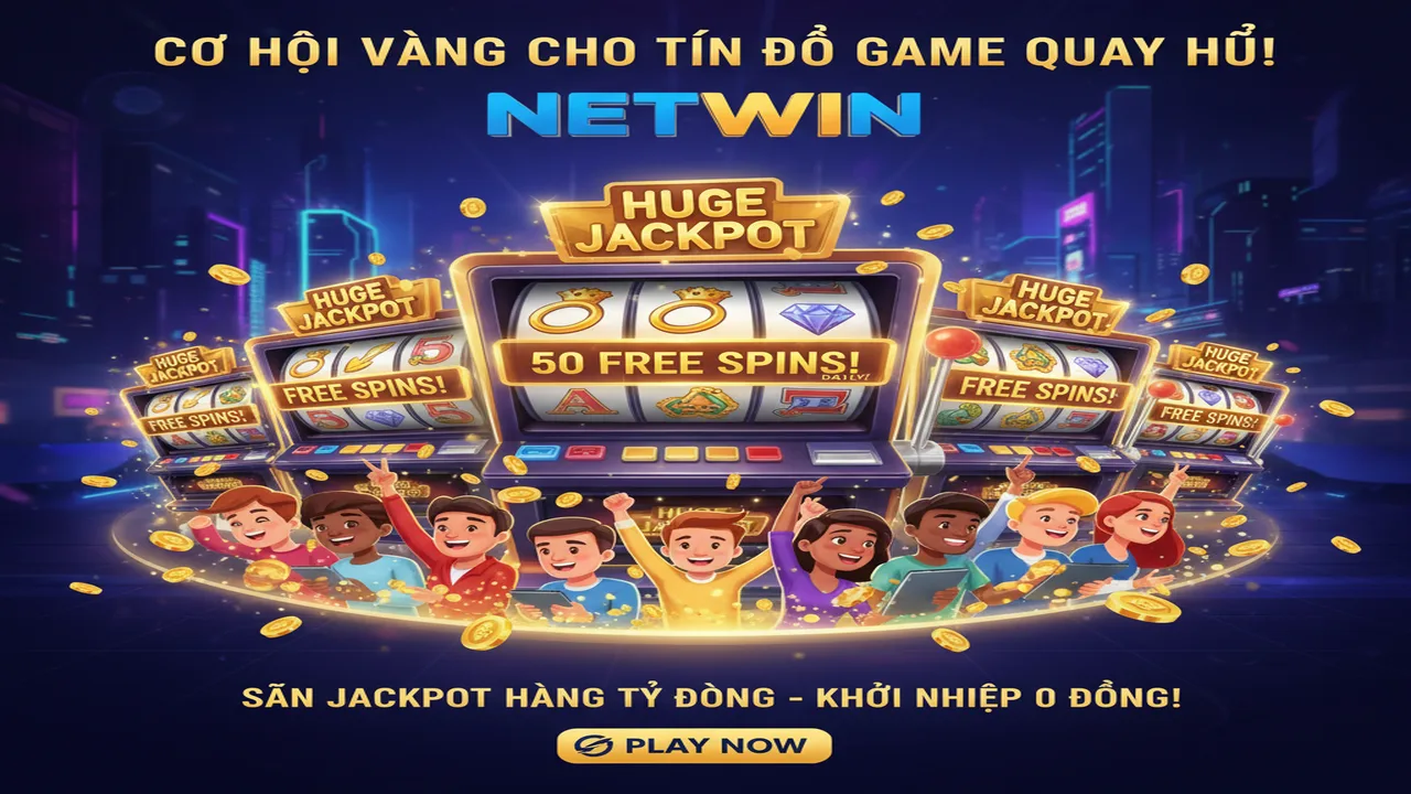 Tặng 50 lượt quay hũ miễn phí mỗi ngày Netwin